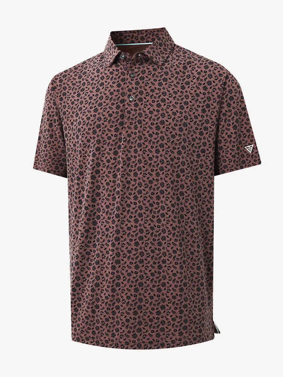 Popular Heather Print Polo