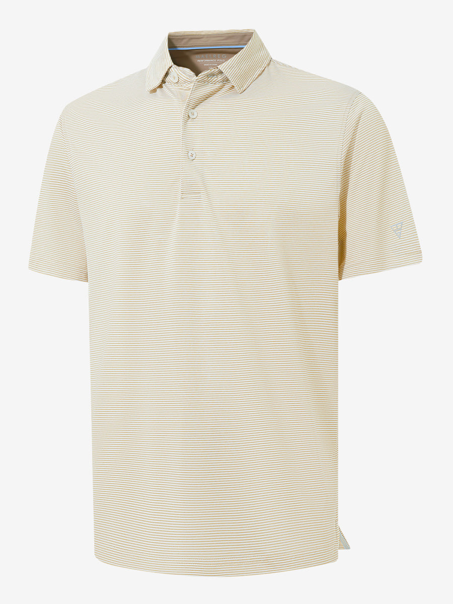 Comfy Breathable Pin-Stripe Texture Golf Polos