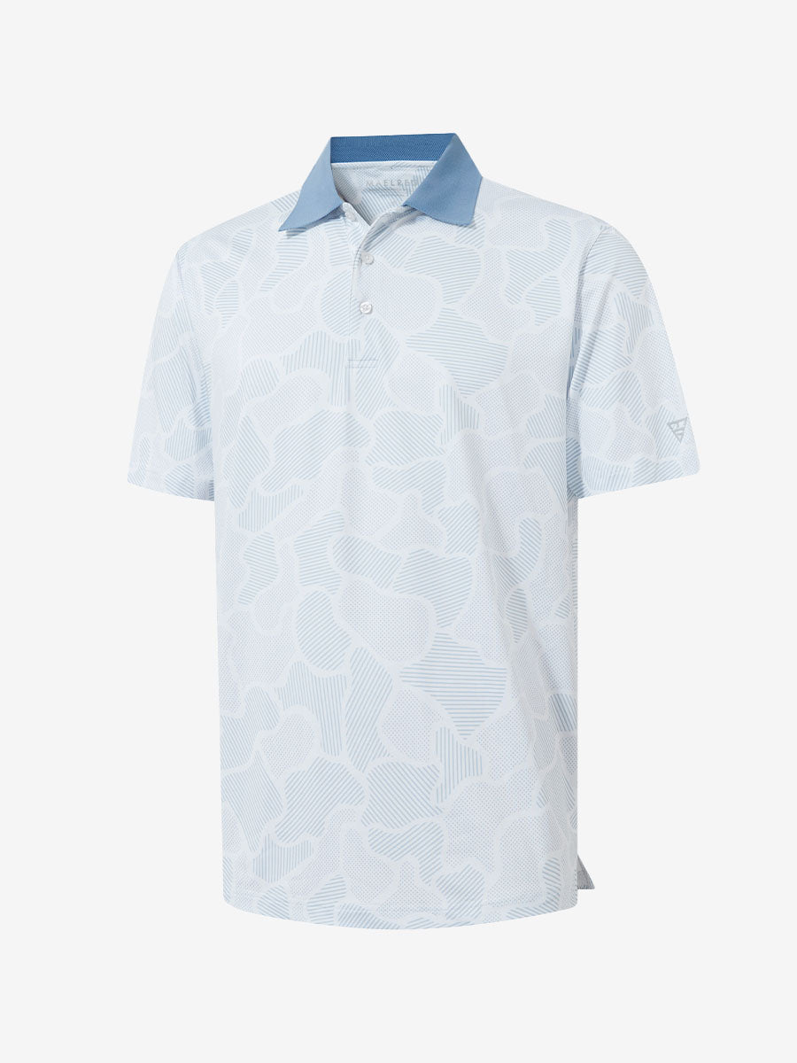 Premium Ribbed Collar Print Polo Shirts