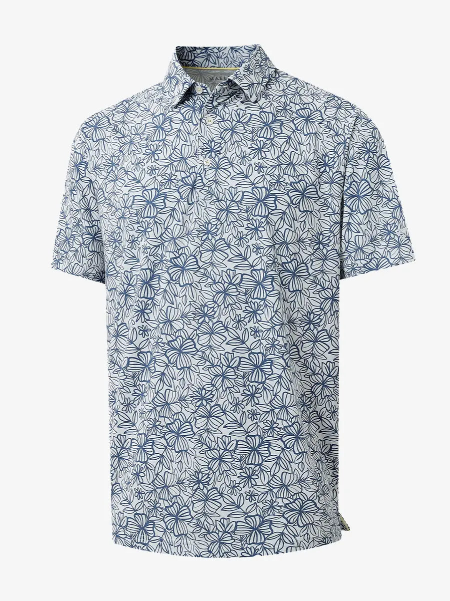 Popular Heather Print Polo
