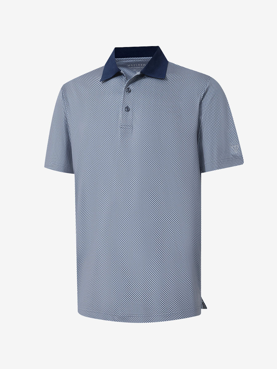 Premium Ribbed Collar Print Polo Shirts