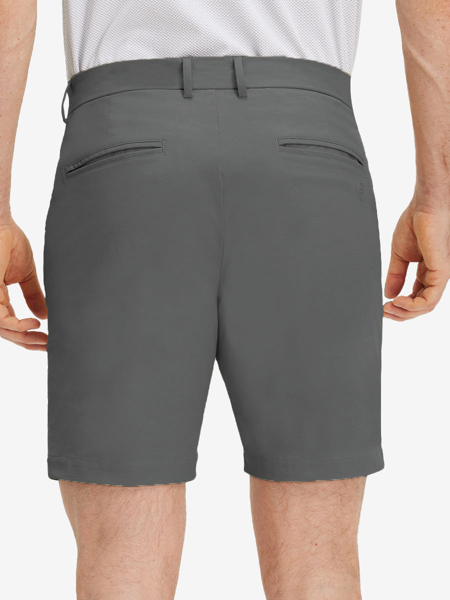 Flat Front Flex Cotton Blend Golf Shorts