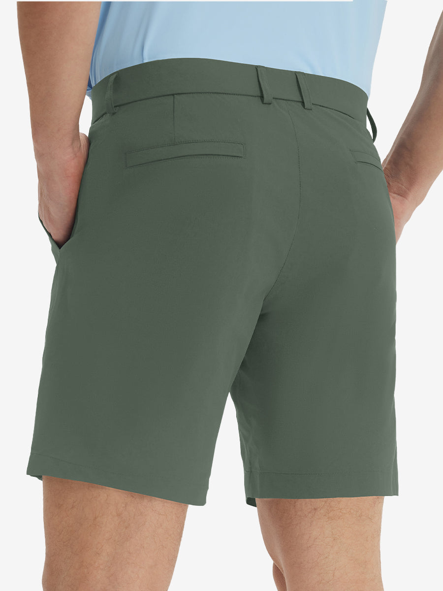 Stretch Soft Flat Front Dress Golf Shorts