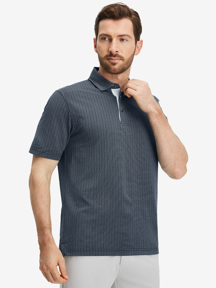 Classic Lightweight Jacquard Golf Shirts
