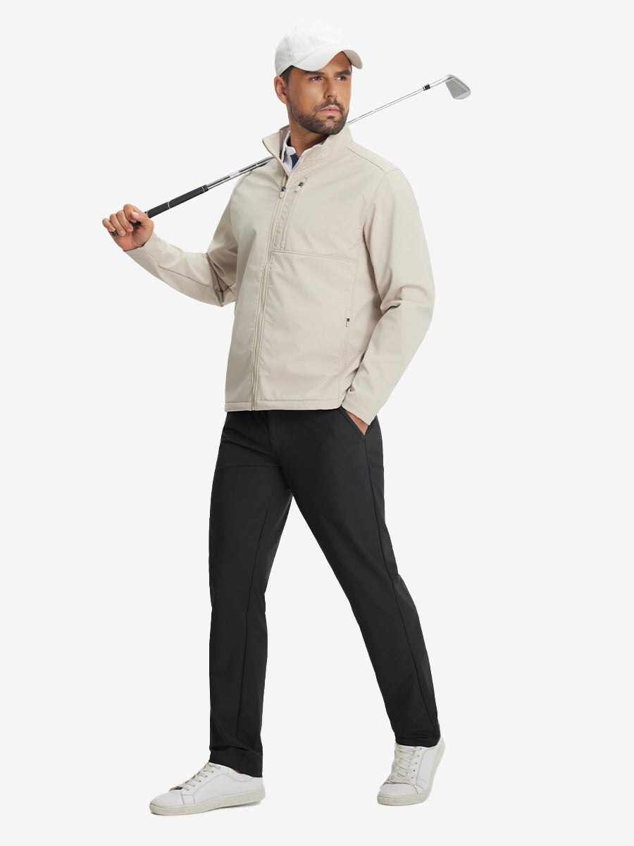 Lightweight Flat Front Casual Trousers