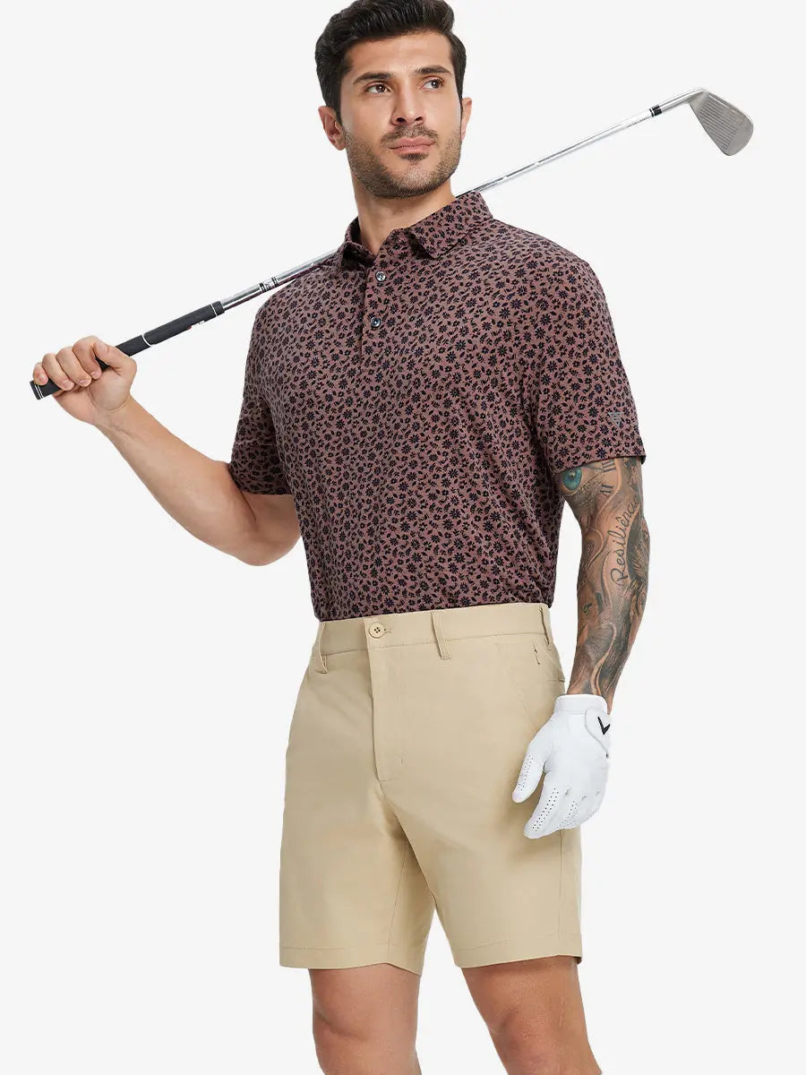 Popular Heather Print Polo