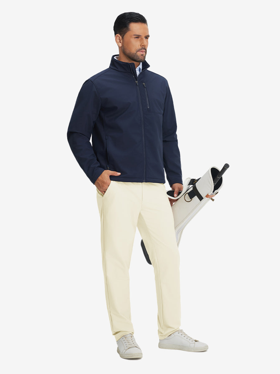 Lightweight Flat Front Casual Trousers