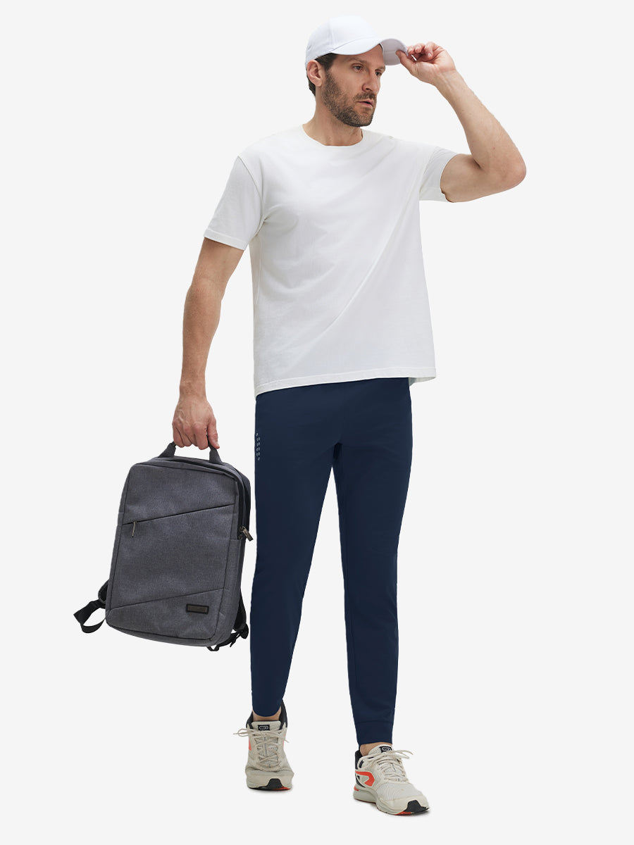 Mesh Joggers with Zipper Pockets