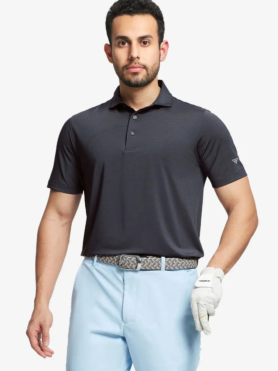 Pinstripe Jersey Performance Polo