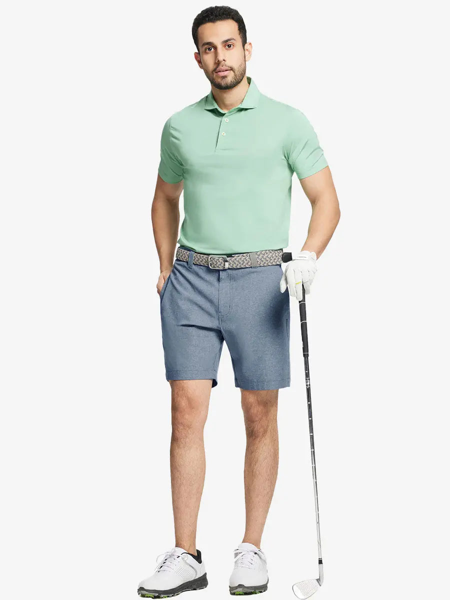 Heather Performance Golf Shorts