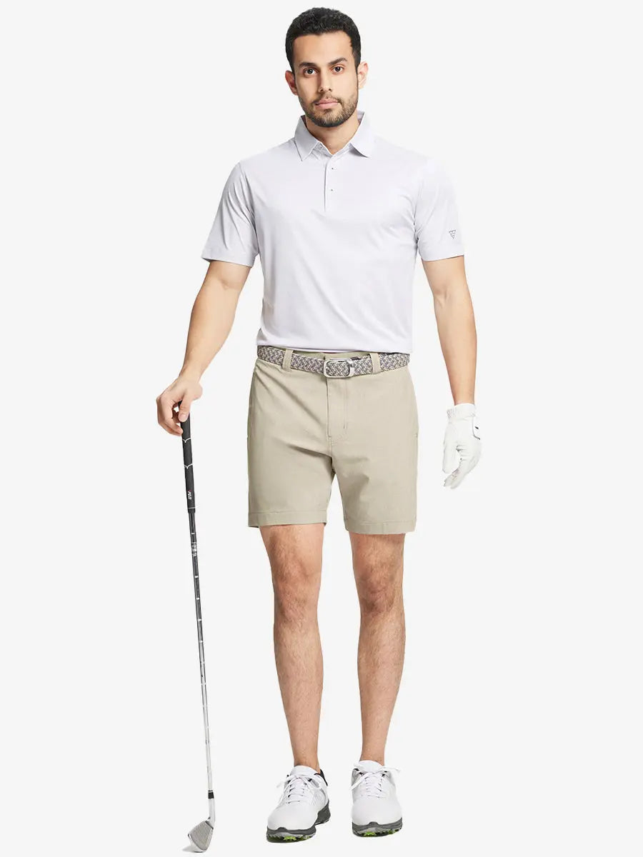 Heather Performance Golf Shorts