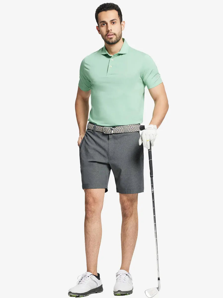 Heather Performance Golf Shorts