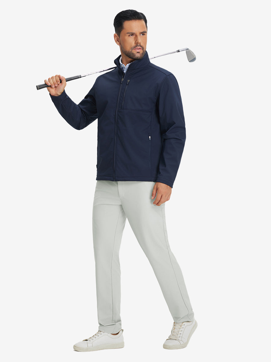 Lightweight Flat Front Casual Trousers