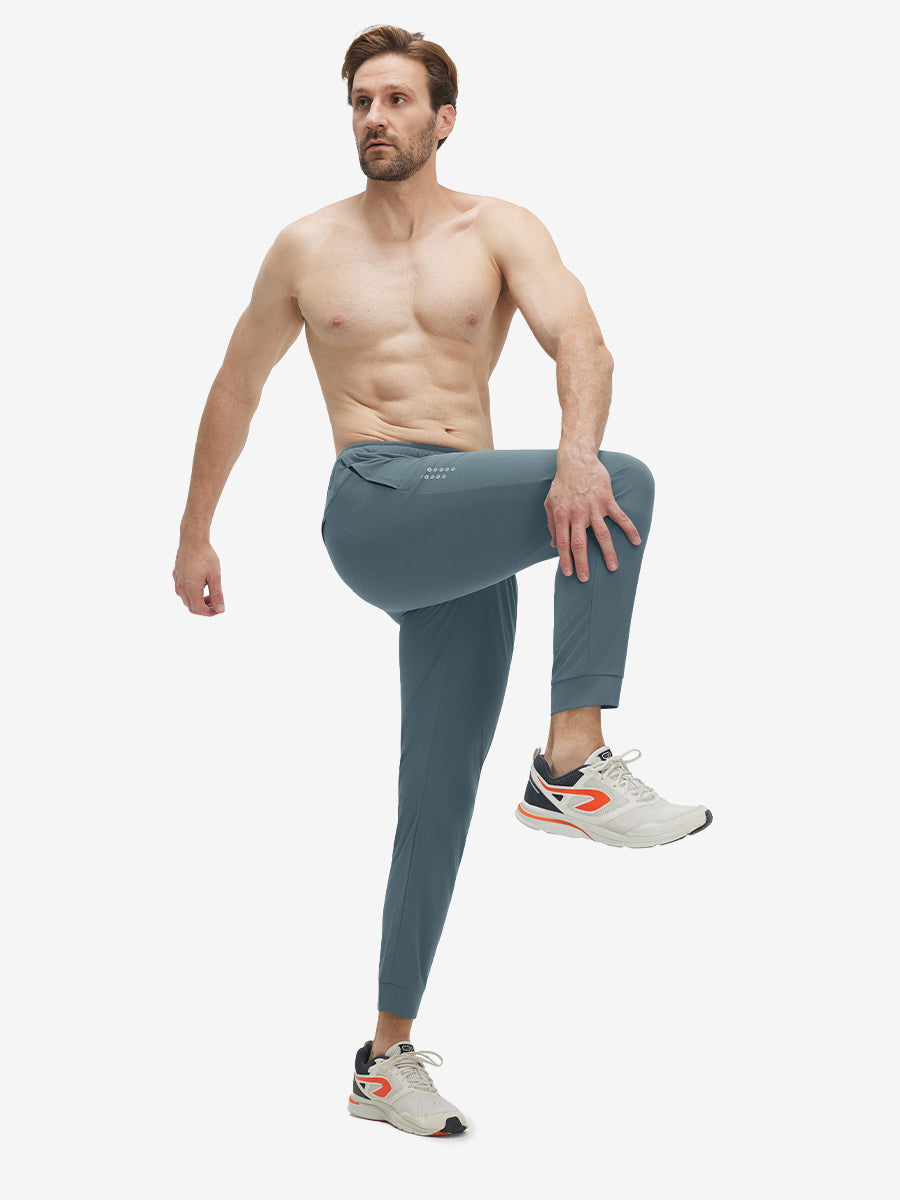 Mesh Joggers with Zipper Pockets