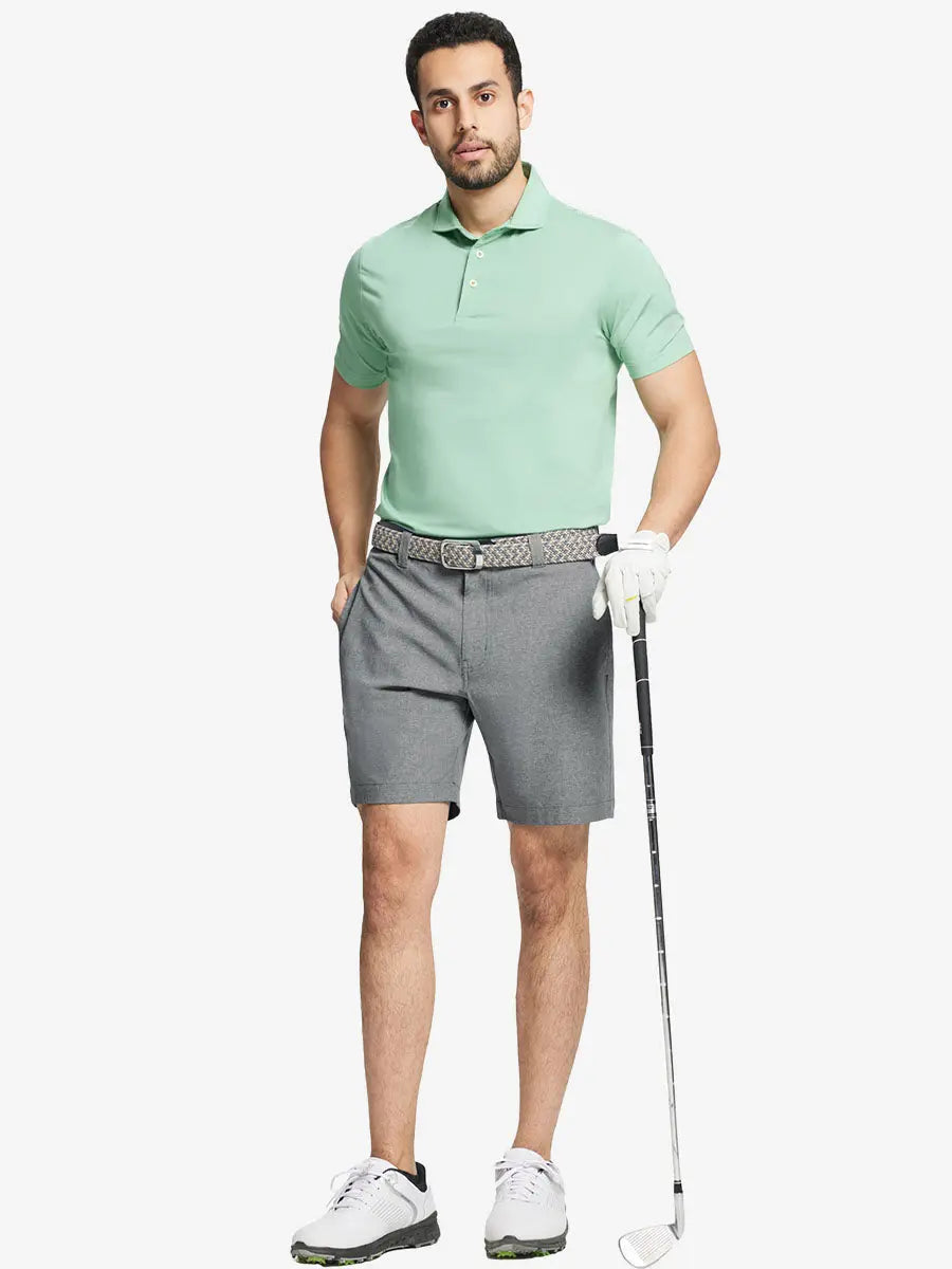 Heather Performance Golf Shorts