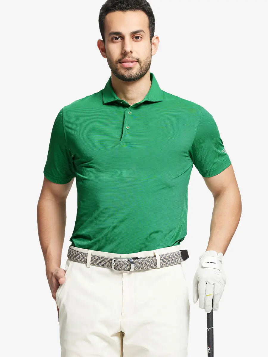 Pinstripe Jersey Performance Polo