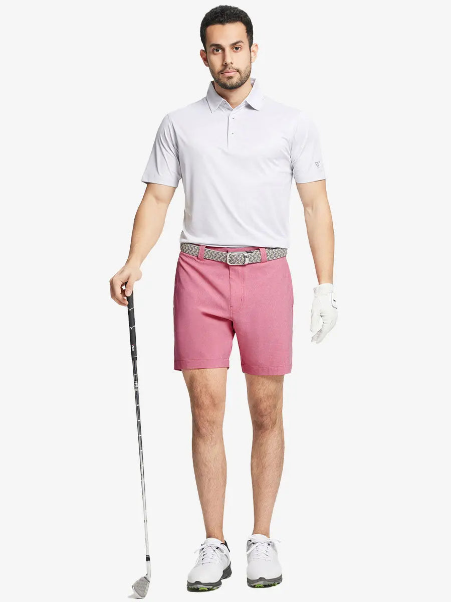 Heather Performance Golf Shorts
