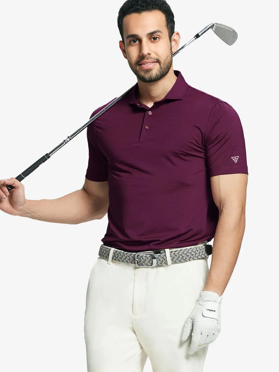 Pinstripe Jersey Performance Polo