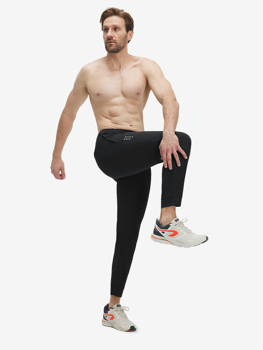 Mesh Joggers with Zipper Pockets