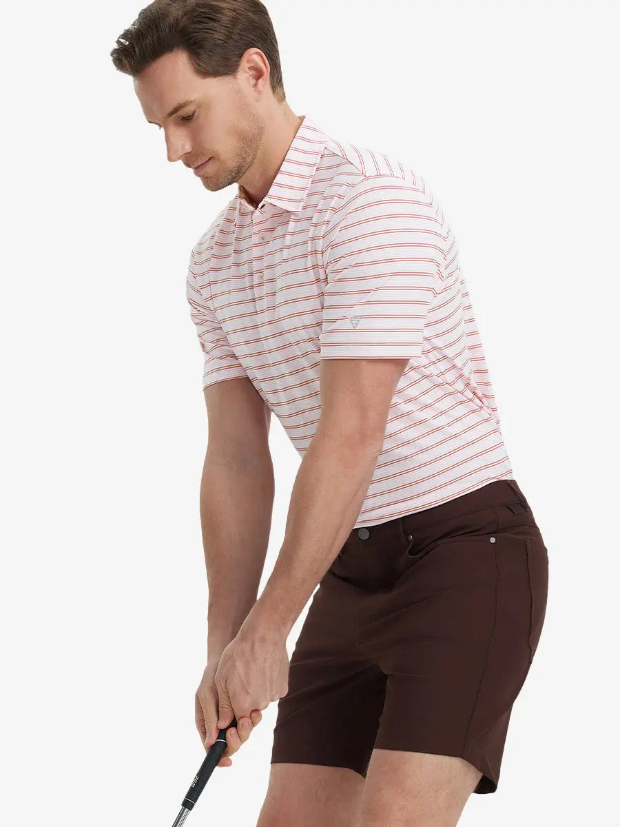 Performance Stripe Golf Shirts