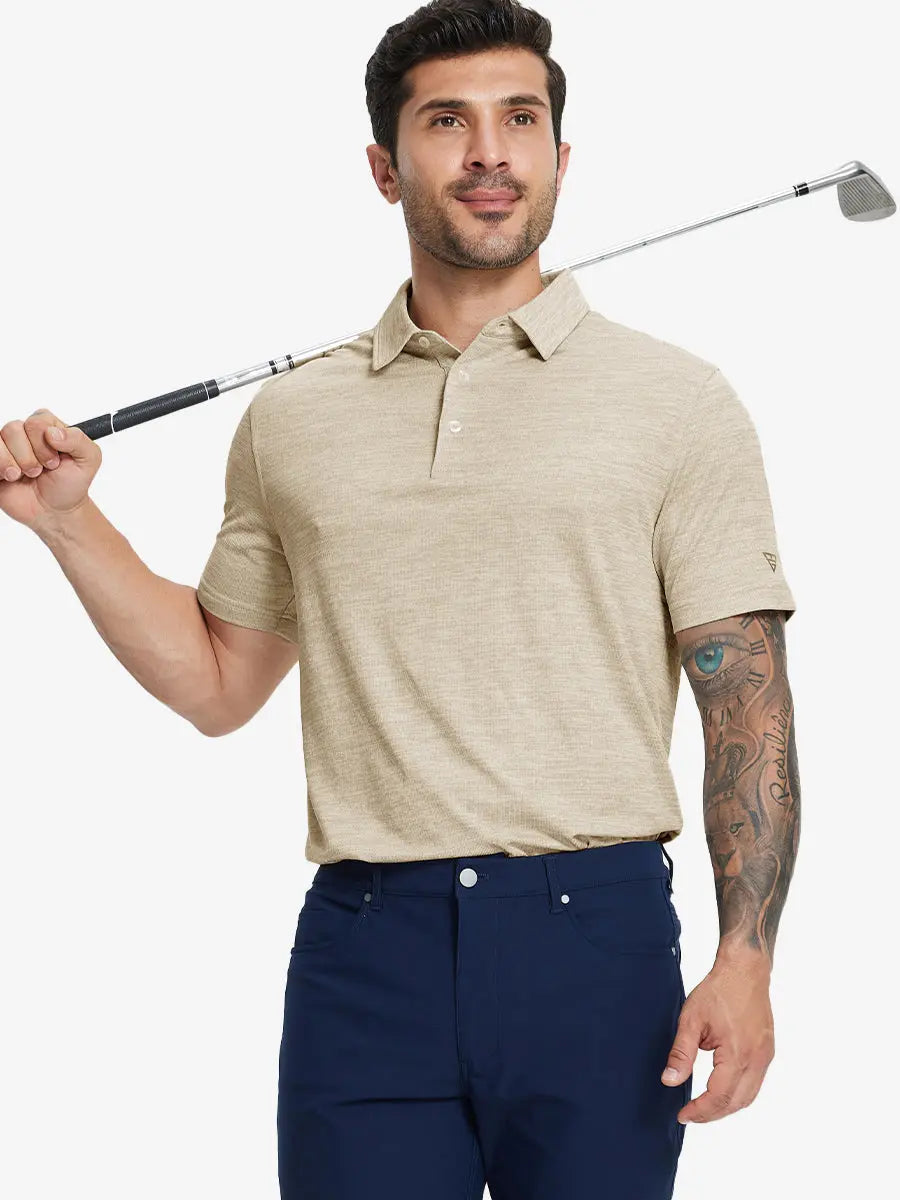 Premium Stretch Heather Polo