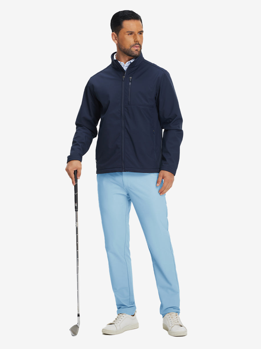 Lightweight Flat Front Casual Trousers