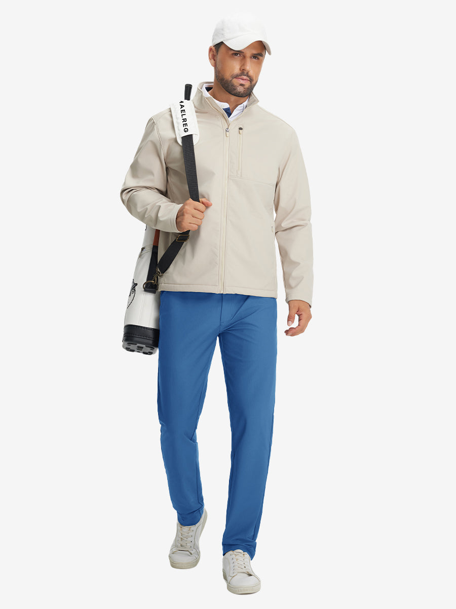 Lightweight Flat Front Casual Trousers