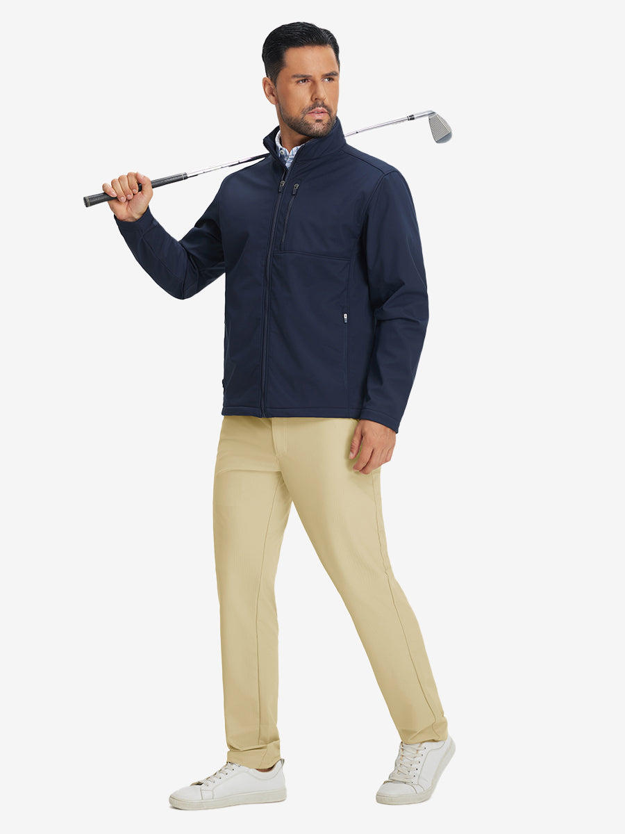 Lightweight Flat Front Casual Trousers