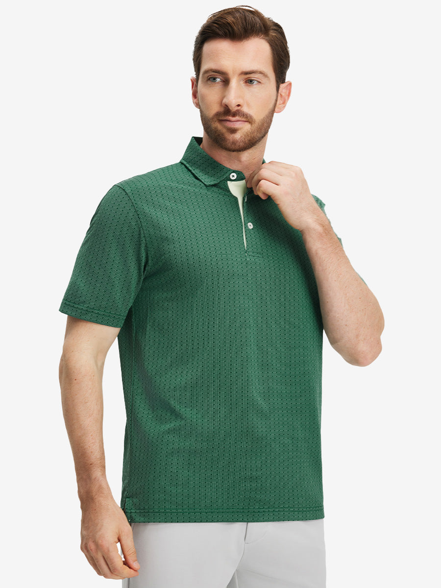 Classic Lightweight Jacquard Golf Shirts