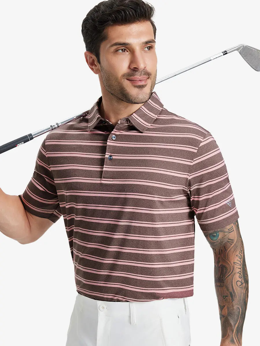 Performance Yarn Dye Striped Polo