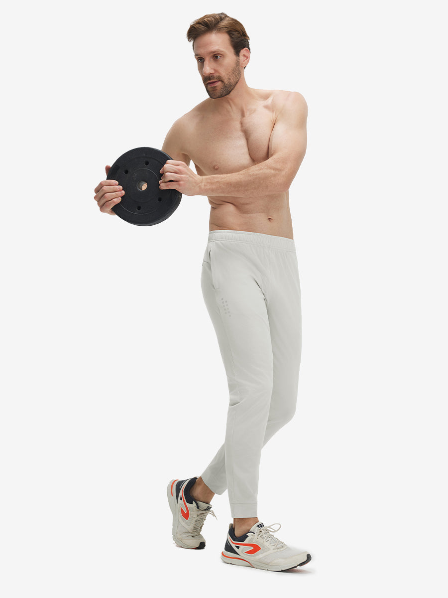 Mesh Joggers with Zipper Pockets