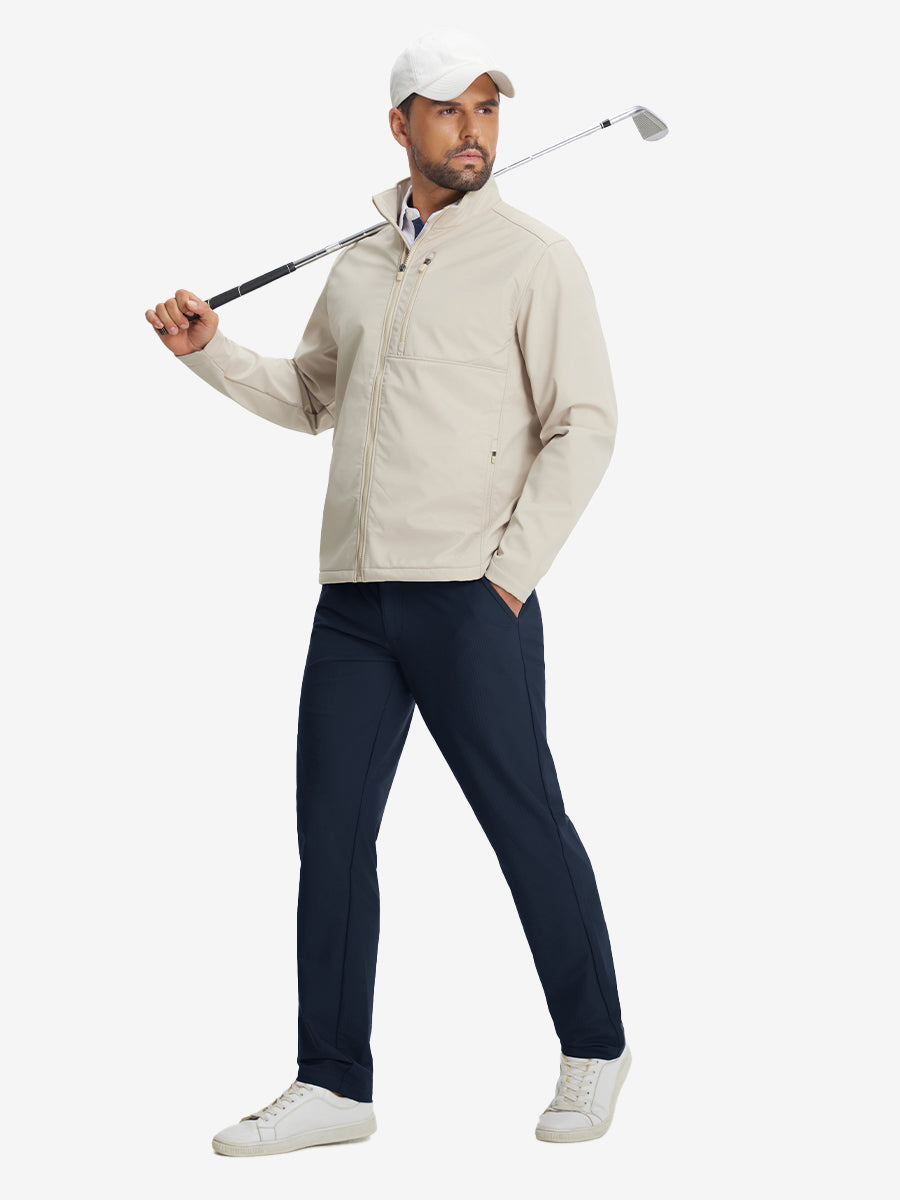 Lightweight Flat Front Casual Trousers