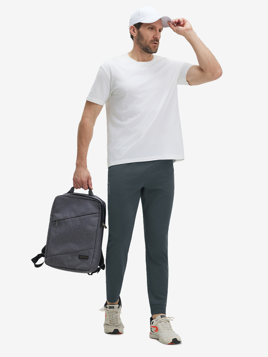 Mesh Joggers with Zipper Pockets