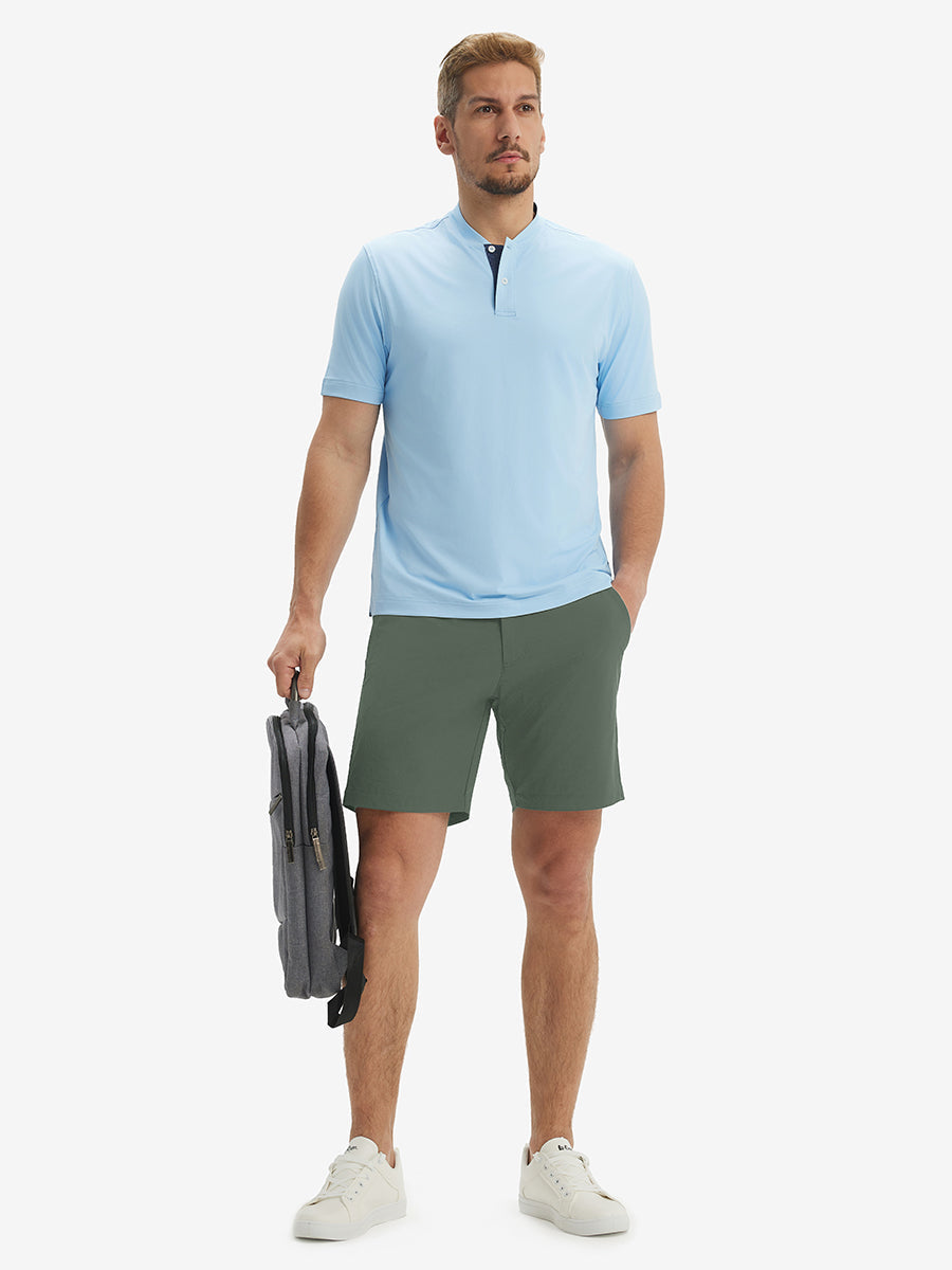 Stretch Soft Flat Front Dress Golf Shorts