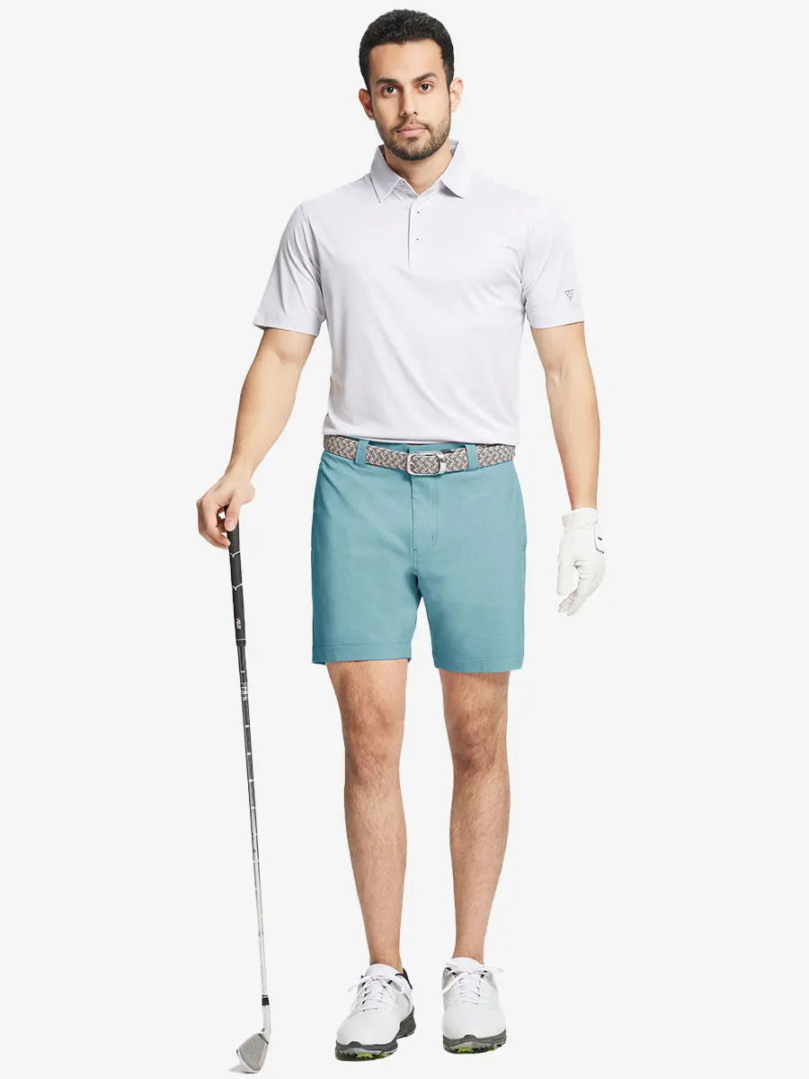 Heather Performance Golf Shorts