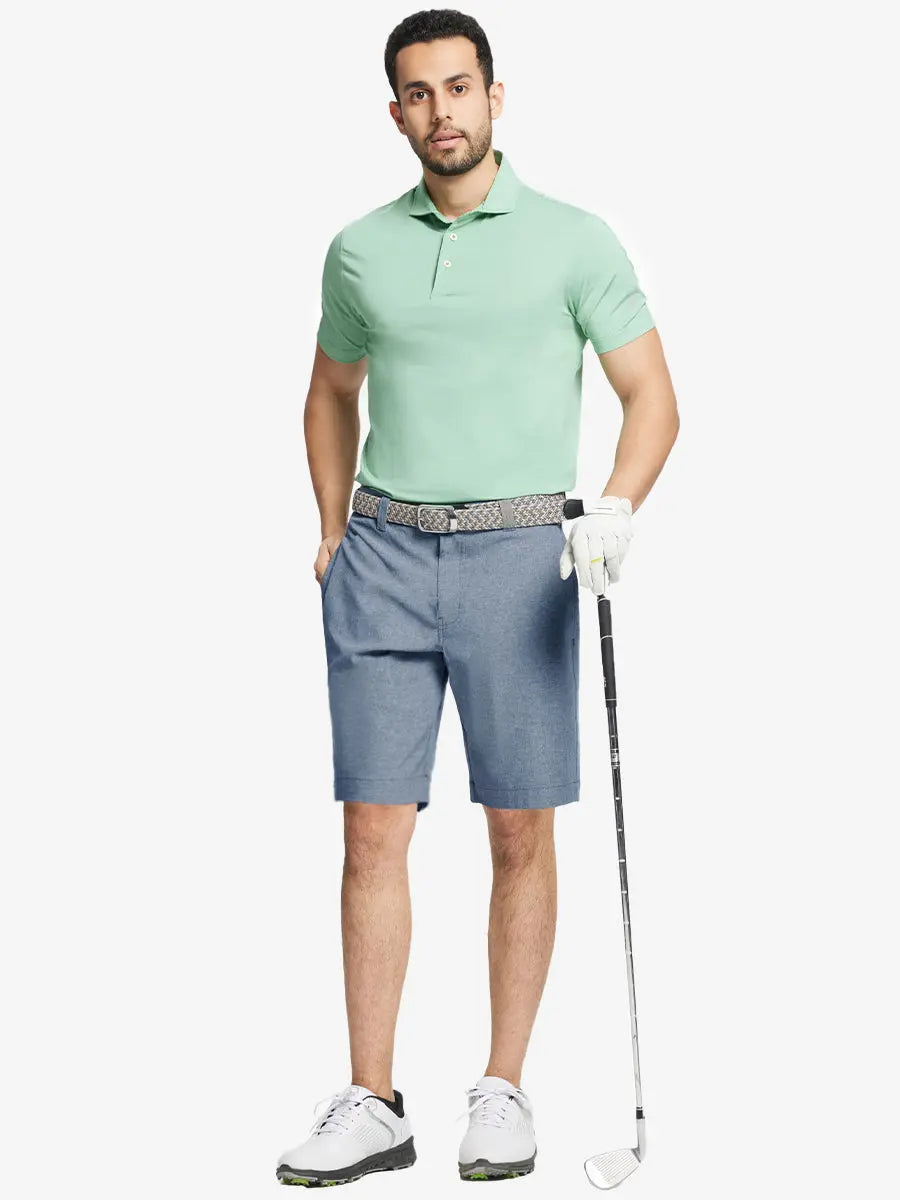 Heather Performance Golf Shorts