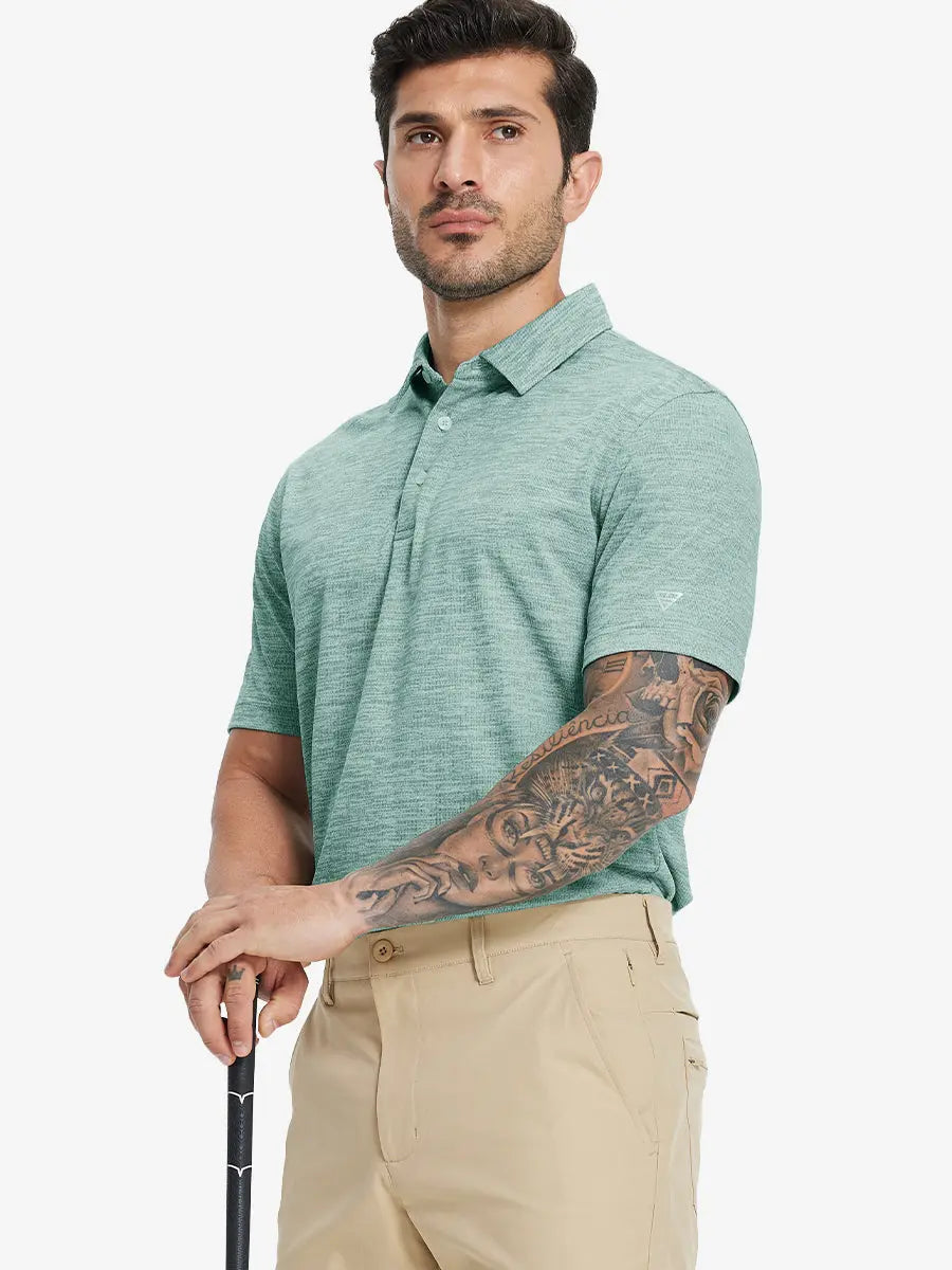 Premium Stretch Heather Polo