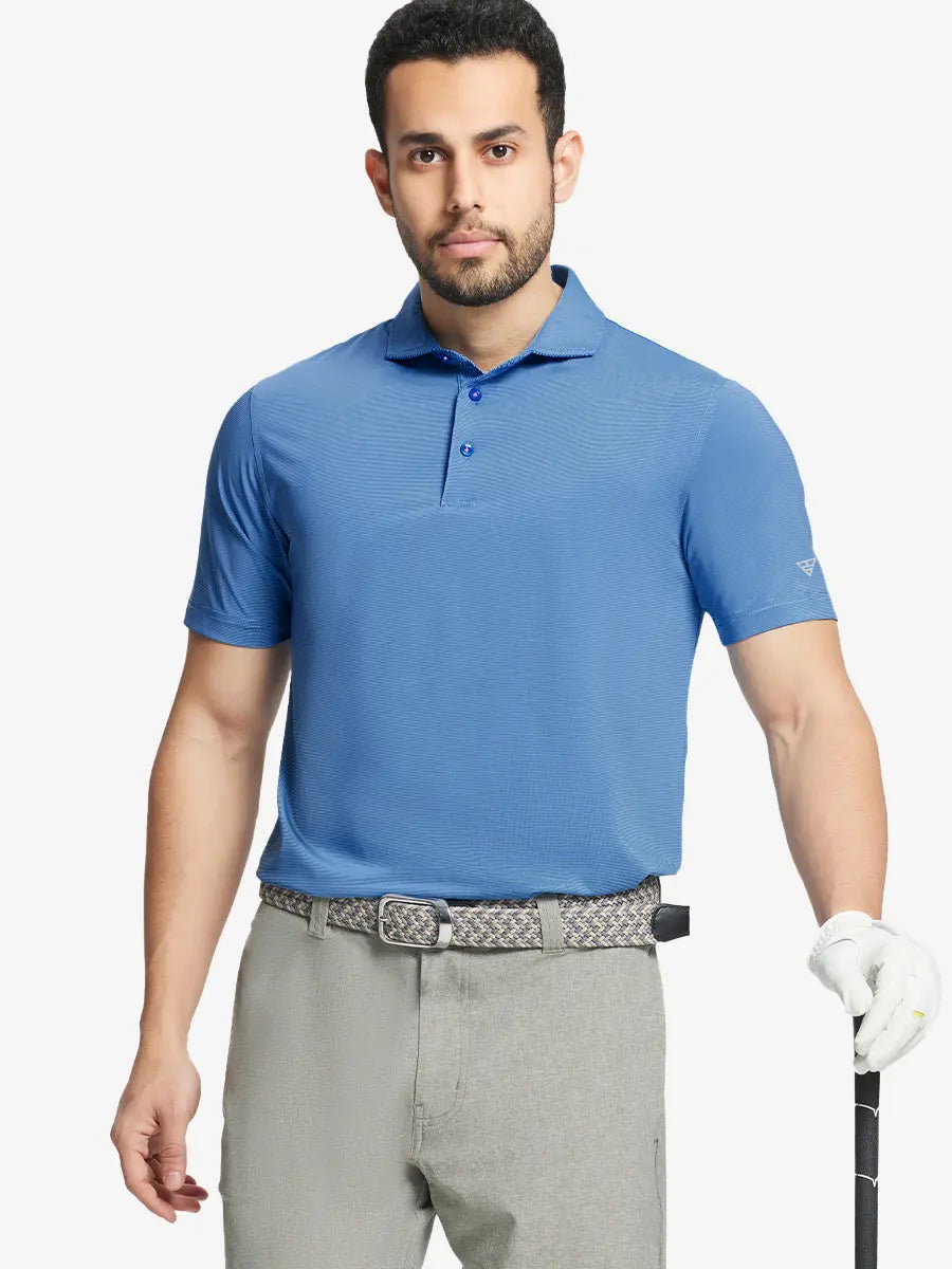 Pinstripe Jersey Performance Polo