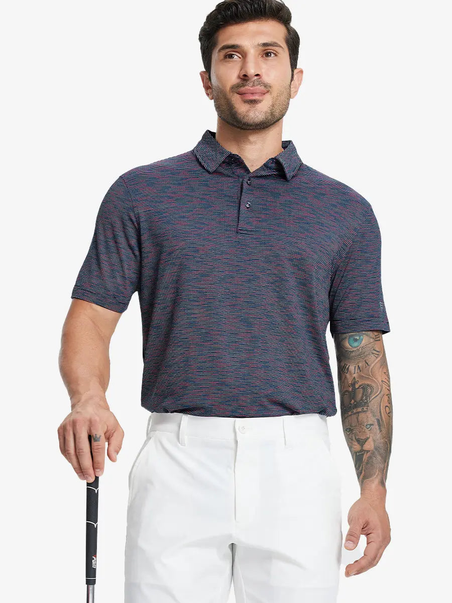 Performance Yarn Dye Striped Polo