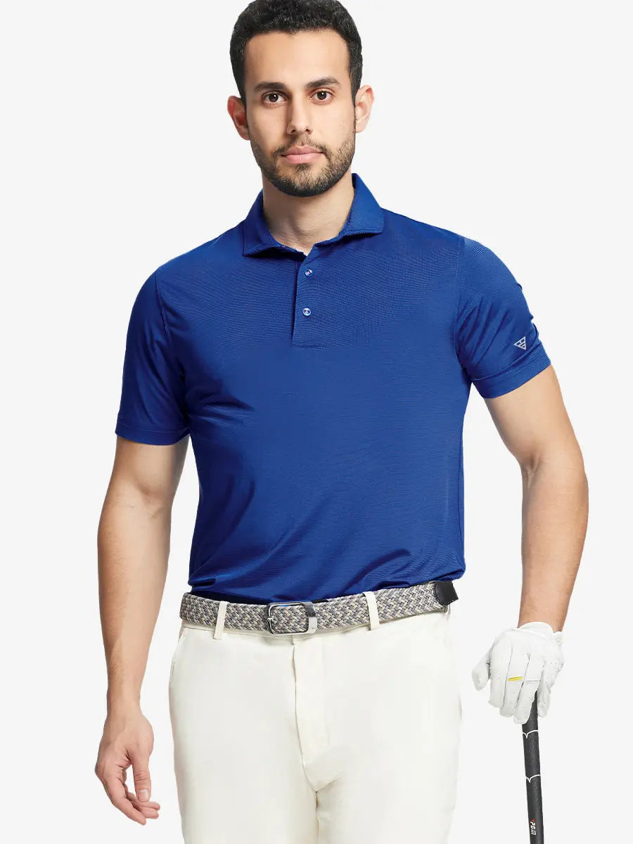 Pinstripe Jersey Performance Polo