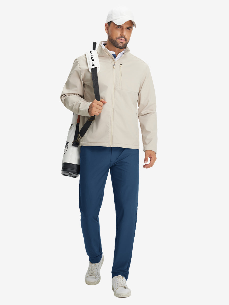 Lightweight Flat Front Casual Trousers