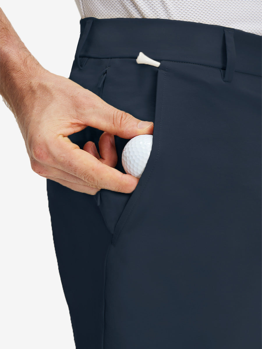 Flat Front Flex Cotton Blend Golf Shorts