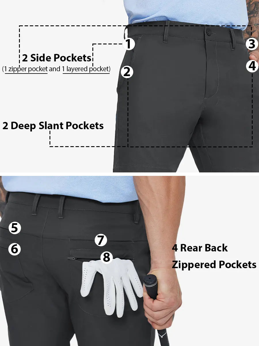 Water Resistant Versatile 8 Pockets Shorts