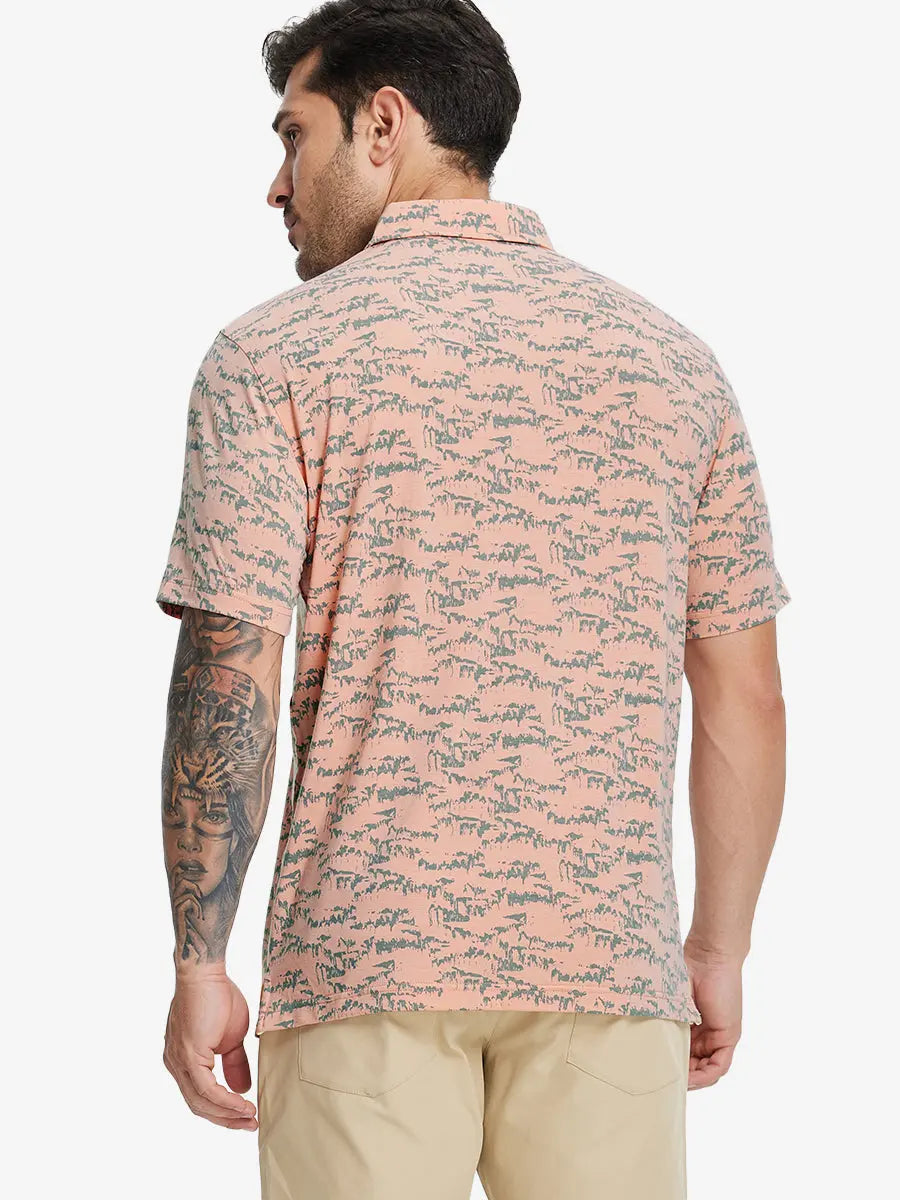 Popular Heather Print Polo