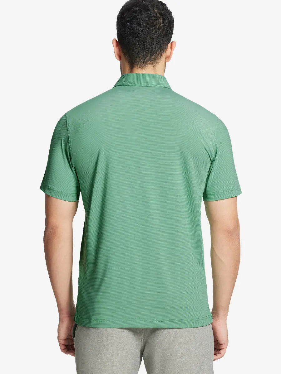 Pinstripe Jersey Performance Polo