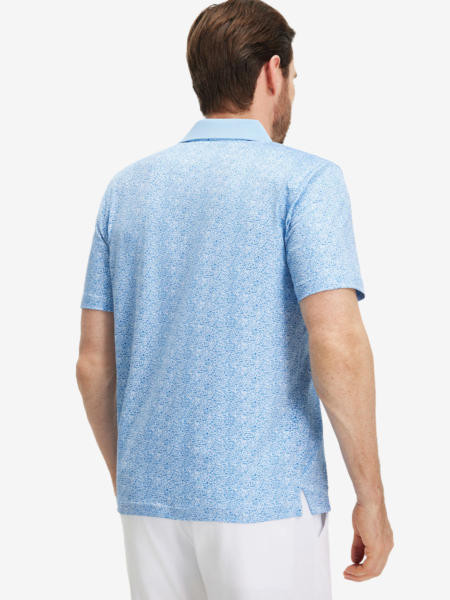 Premium Ribbed Collar Print Polo Shirts