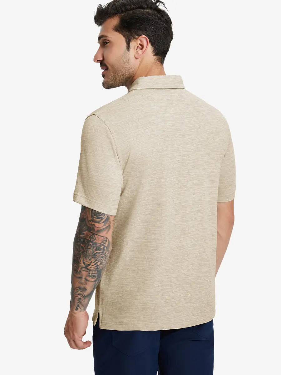 Premium Stretch Heather Polo
