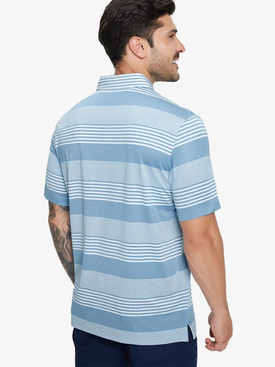 Performance Yarn Dye Striped Polo
