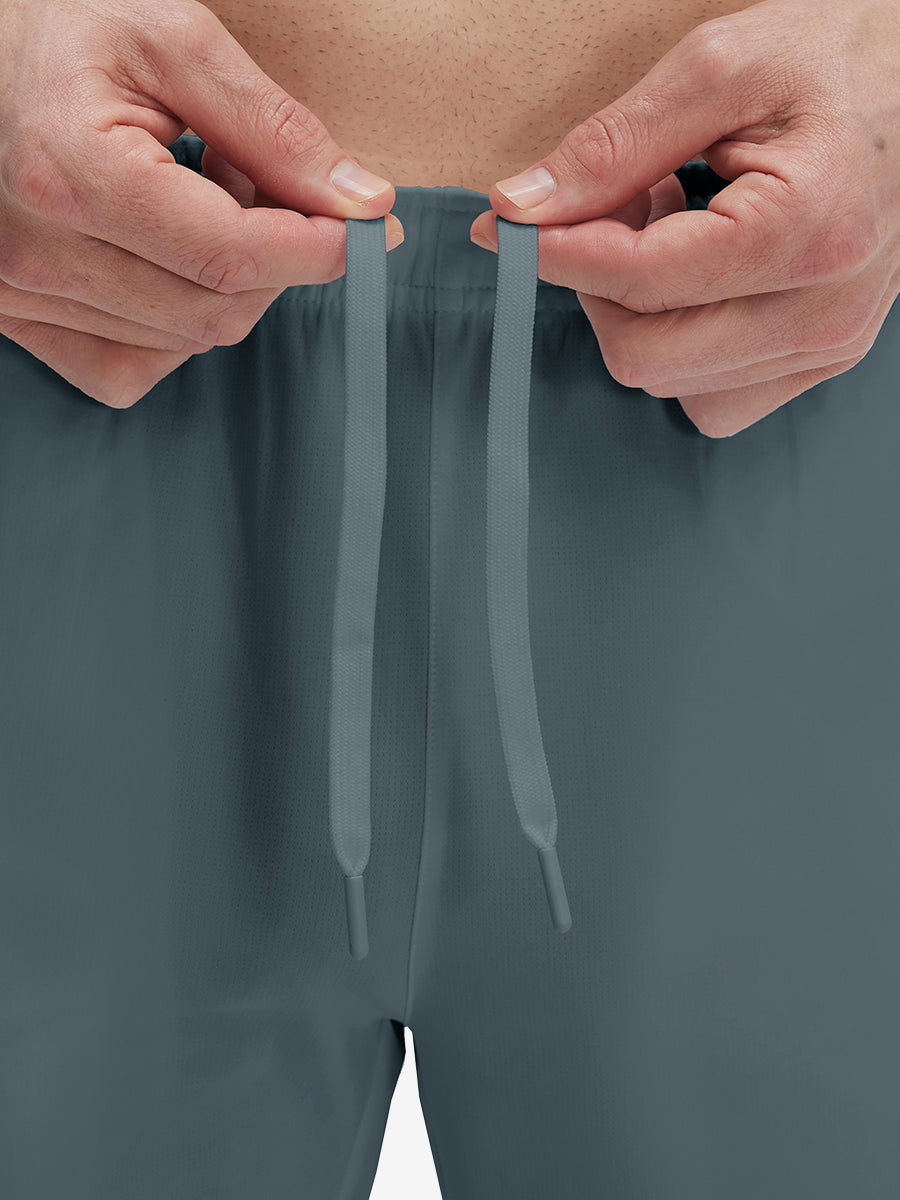 Mesh Joggers with Zipper Pockets