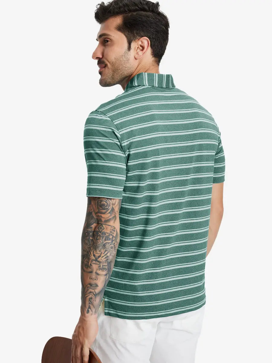 Performance Yarn Dye Striped Polo